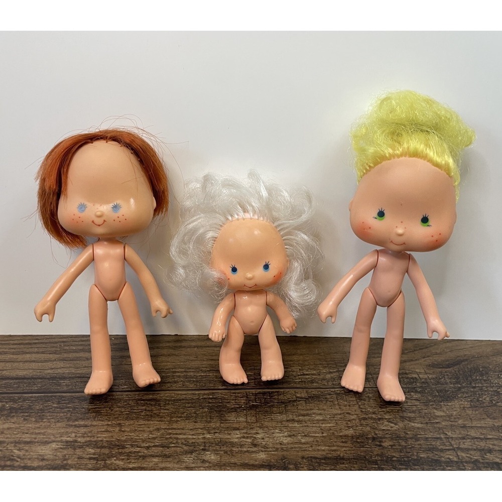 Vintage Huckleberry Pie Lemon Meringue And Apricot Strawberry Shortcake Figures